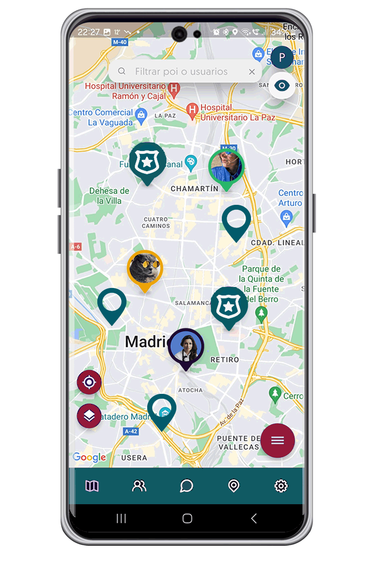 Puntos Seguros Aplicación para la protección de la mujer
